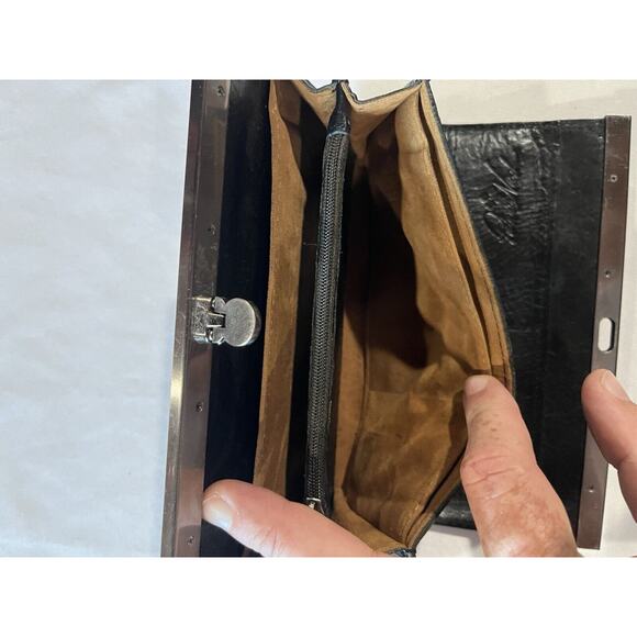 PATRICIA NASH Beaumont Leather Crossbody Beaumont Flap + Cauchy Wallet Black - Picture 16 of 16